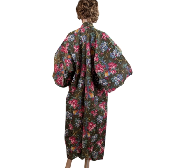 Vintage 40s Yukata Style Kimono For Kitty Rescue! - Picture 6 of 8